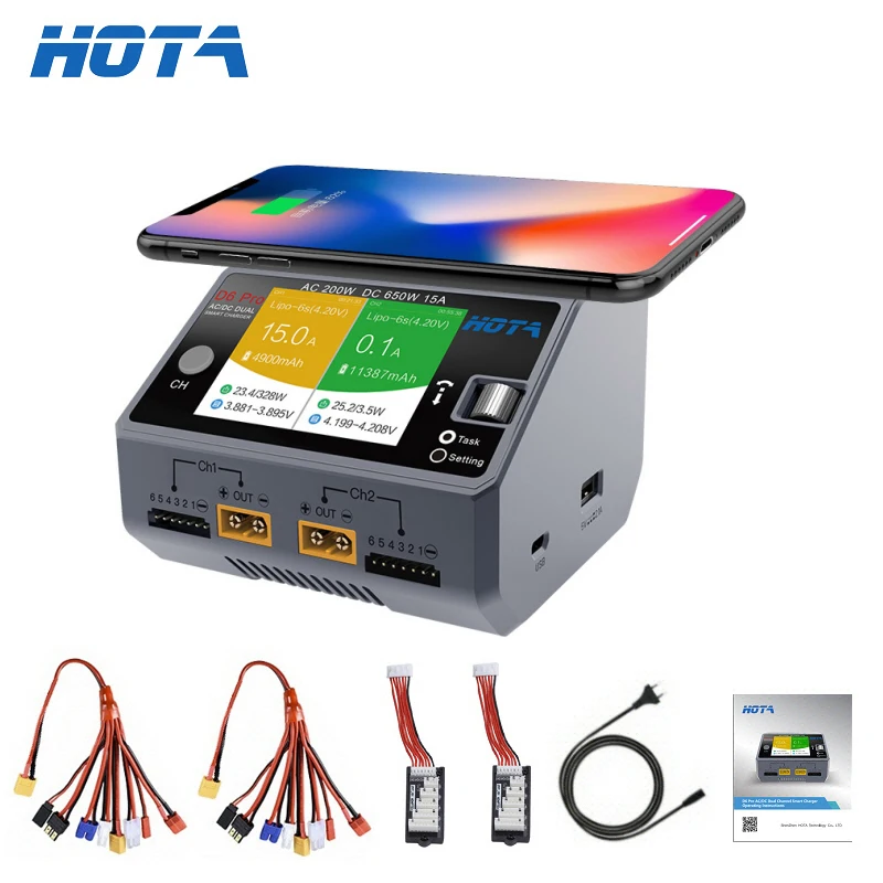 Hota D6 Pro Dual Lipo Charger - Hota D6 Dual/Pro Thông Minh Sạc