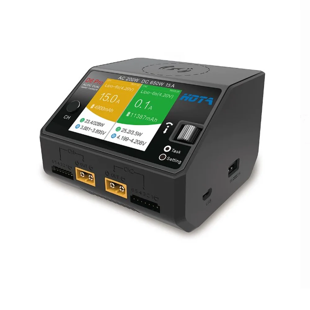 HOTA D6 Pro 200W AC/650W DC Du - đánh giá và giá Hota D6 Pro Dual Lipo Charger