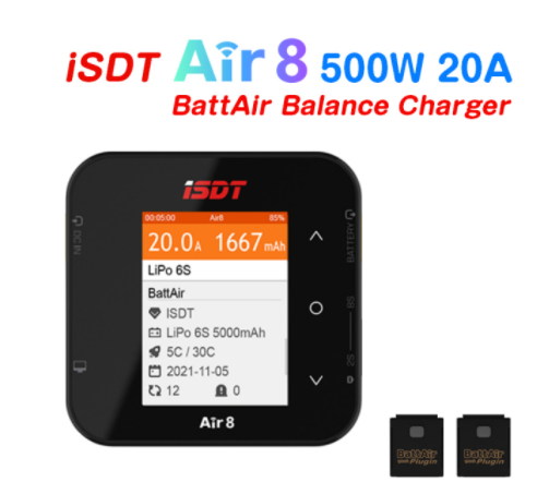 ISDT Air8 500W 20A 2-8S /Q8 MA - đánh giá và giá Isdt Air8 8S Lipo Charger
