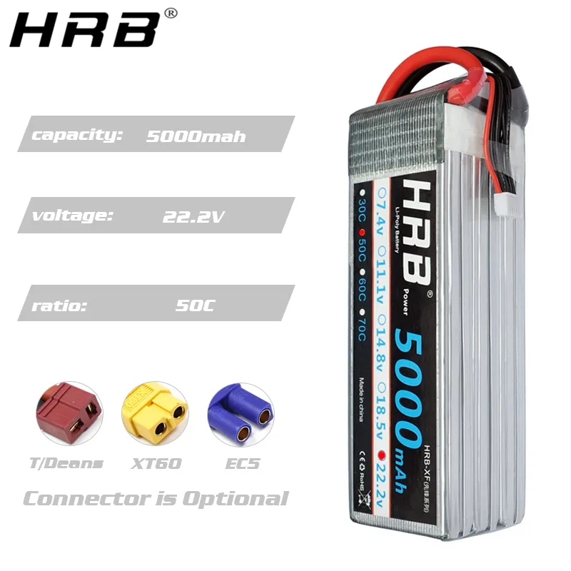 HRB 6S Lipo Battery 22.2V 5000 - đánh giá và giá 6S Lipo Battery 22.2V 5000Mah