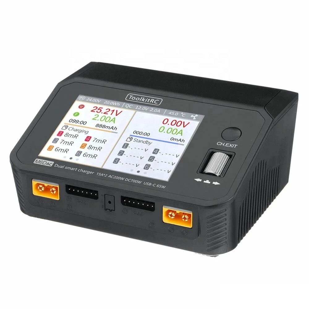 ToolkitRC M6DAC AC 200W DC 700 - đánh giá và giá Toolkitrc M6Dac Smart Charger