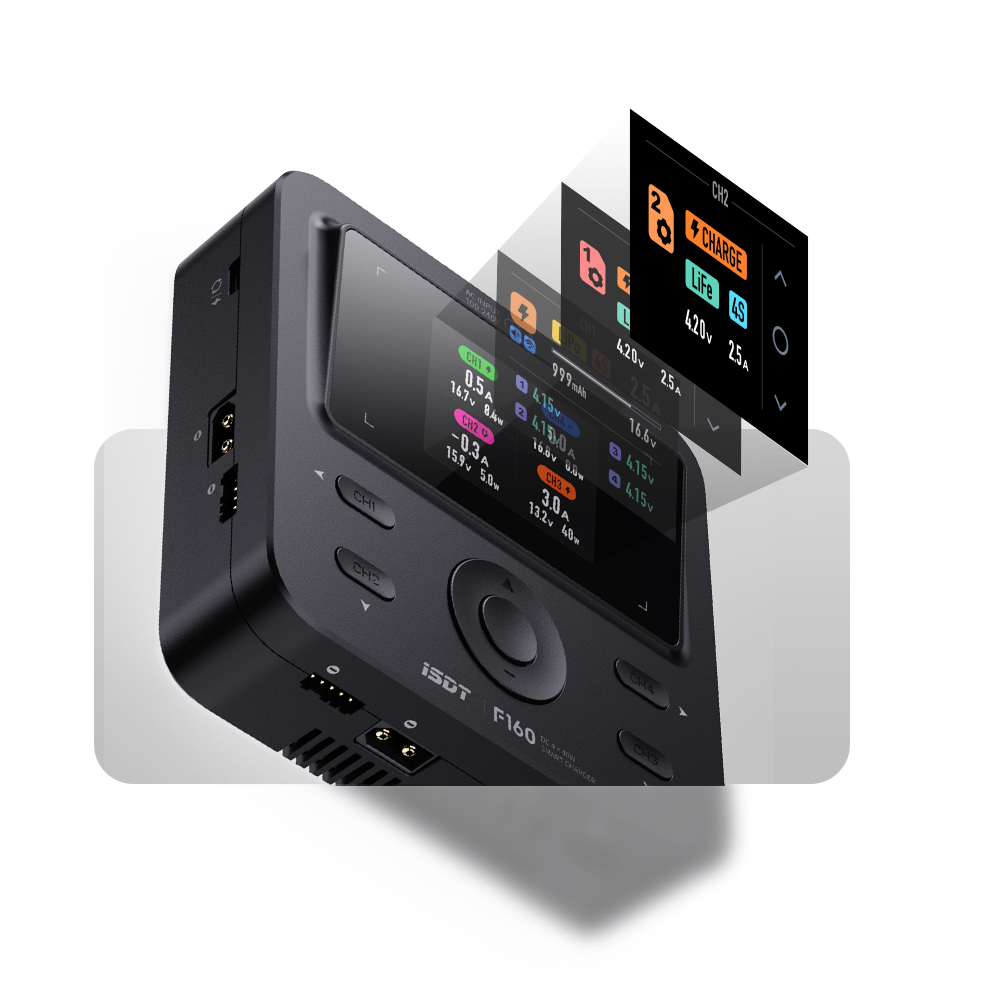 ISDT F160 4CH AC Quad Channel  - đánh giá và giá Toolkitrc M6Dac Smart Charger
