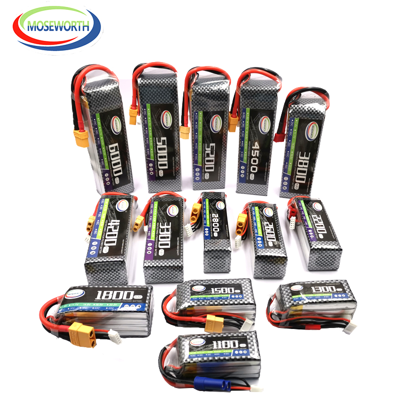 2S 3S 4 5s 6 6S 2200 4200 5200 - đánh giá và giá 4S Lipo Battery 14.8V 6000Mah